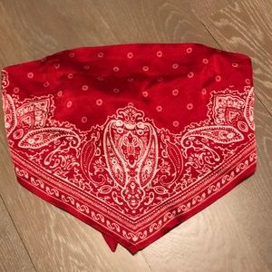 silk bandana top